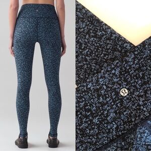 Lululemon Wunder Under High Rise Daisy Dust 12 29” inseam